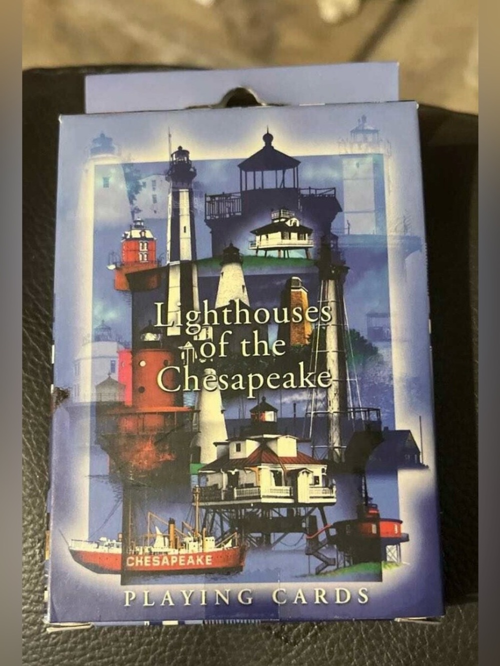NEW Lighthouses of the Chesapeake Playing Cards, Box Open, Cards Still Sealed